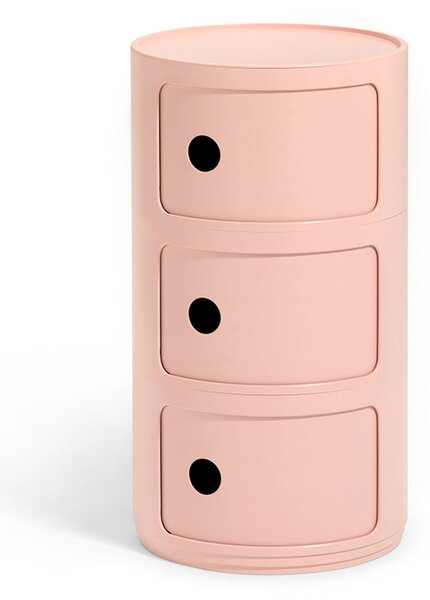 Stolík s úložným priestorom Componibili BIO 5970, 3 úložné diely, viac farieb Farba: růžová