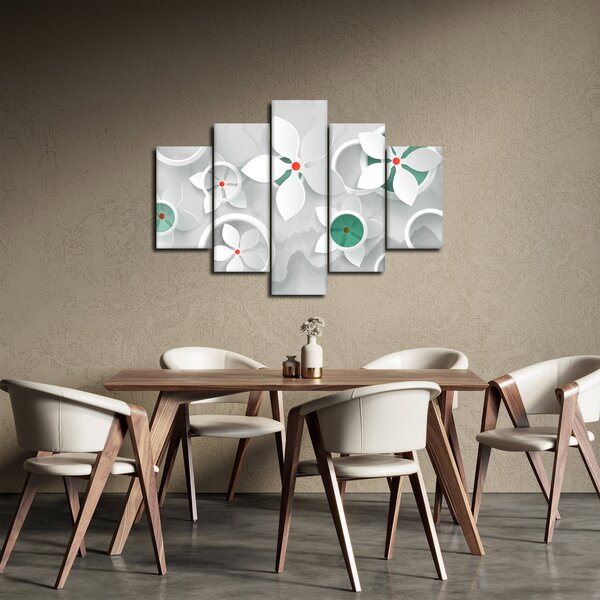 Obraz kvetinové abstrakcie (150x105 cm)