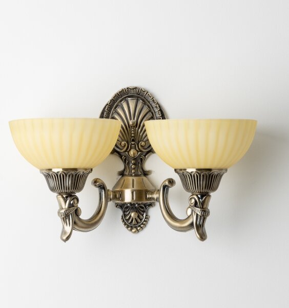 Brilagi - Nástenná lampa CLASSIC 2xE27/60W/230V mosadz