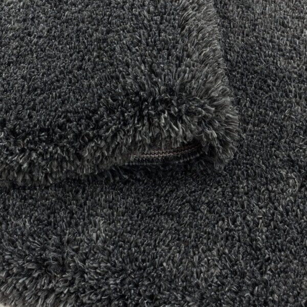 Koberec Fluffy Super Soft sivý kruh