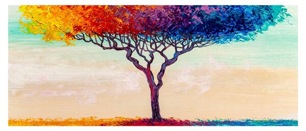 Obraz maľovaného stromu (120x50 cm)