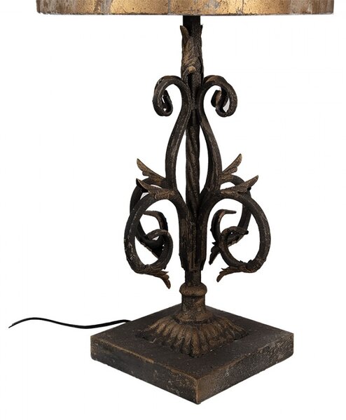 Hnedo medená patina stolná lampa