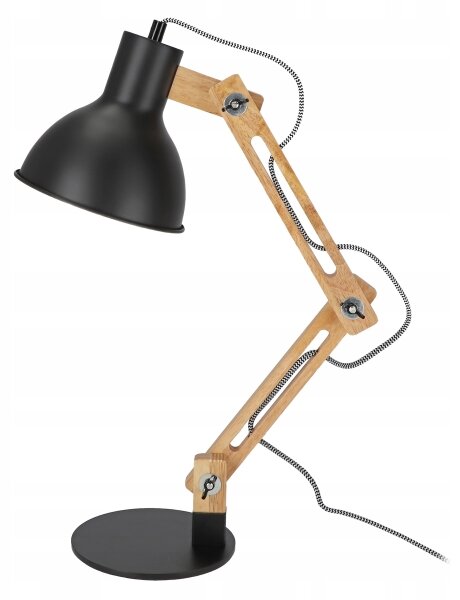 Stolná lampa 1xE27/40W/230V čierna
