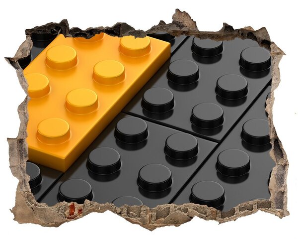 Fototapeta díra na zeď 3D Lego tehly nd-k-93866818