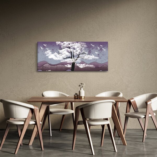 Obraz - Strom v oblakoch (120x50 cm)