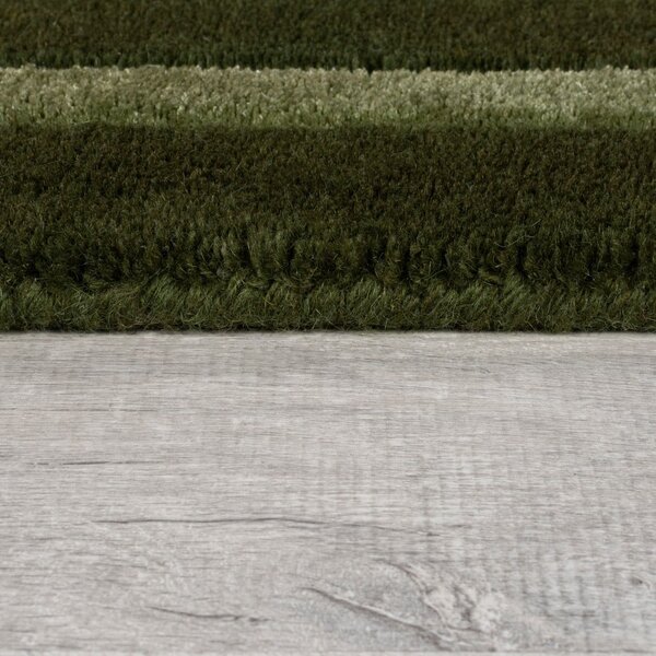 Tmavozelený ručne tkaný vlnený koberec 160x230 cm Gatsby – Flair Rugs