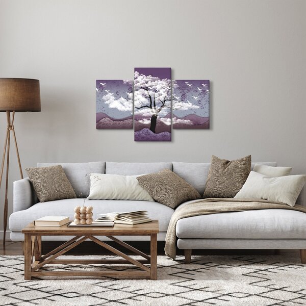 Obraz - Strom v oblakoch (90x60 cm)