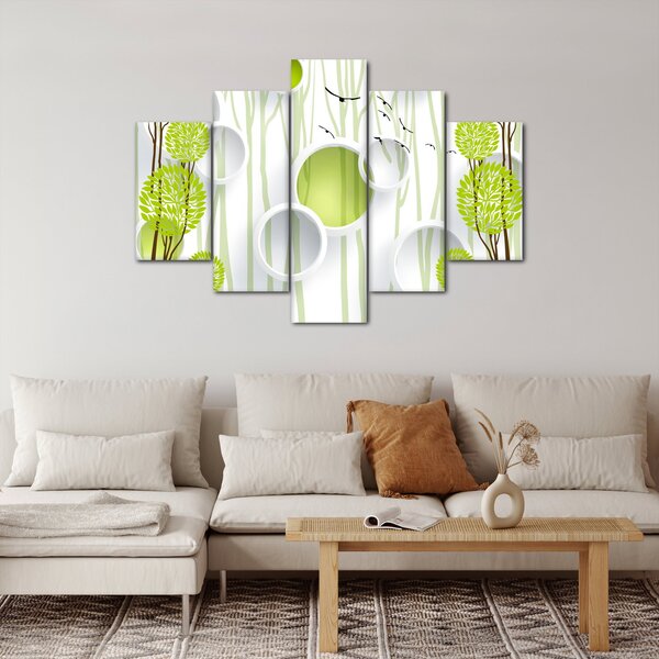 Obraz abstrakcie so stromami (150x105 cm)
