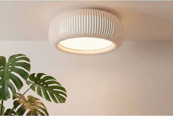 Stropné svietidlo STRIPES 2xE27/40W/230V priemer 55 cm krémová/biela