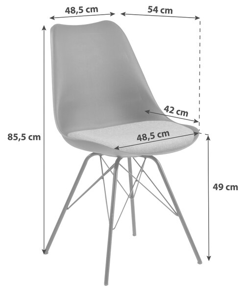STOLIČKA, 48,5/85,5/54 cm Carryhome - Stoličky, Online Only