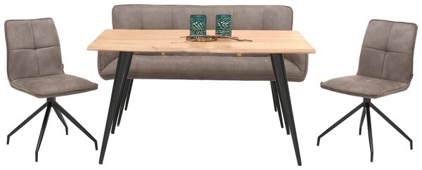 JEDÁLENSKÝ STÔL, akácia, čierna, farba akácie, 140/90/76 cm Carryhome - Stoly