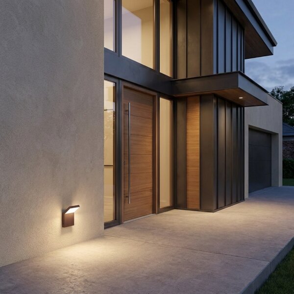 Brilagi - LED vonkajšie nástenné svietidlo RIANO LED/8W/230V hnedé IP65