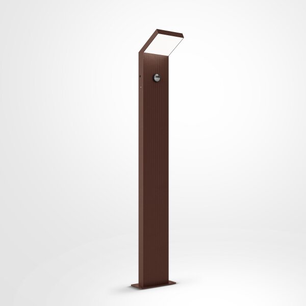 Brilagi - LED vonkajšie svietidlo so senzorom RIANO LED/8W/230V hnedé IP65 80 cm