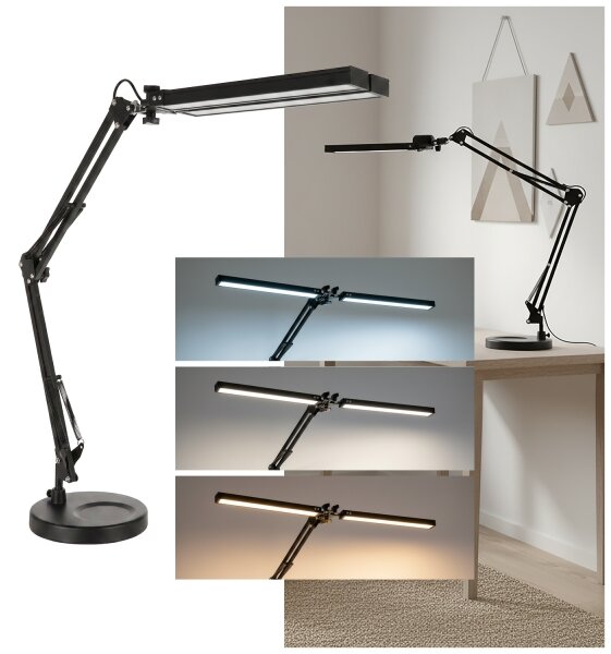 Brilagi - LED stmievateľná stolová lampa VARIO LED/15W/230V 3000-6000K čierna