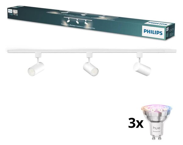 Philips-LED stmievateľné bodové svietidlo do lištového systému EASYLINK HUE 3xGU10/4,7 W/230 V 1 m biela