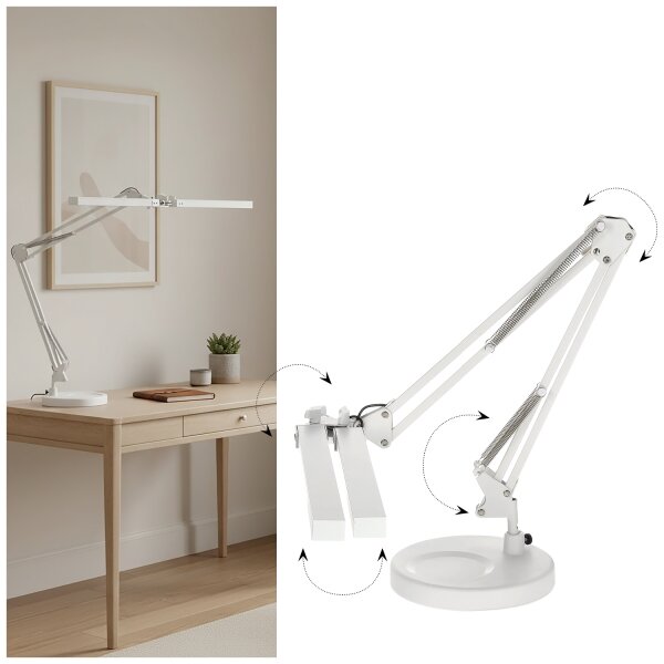 Brilagi - LED stmievateľná stolná lampa VARIO LED/15W/230V 3000-6000K biela