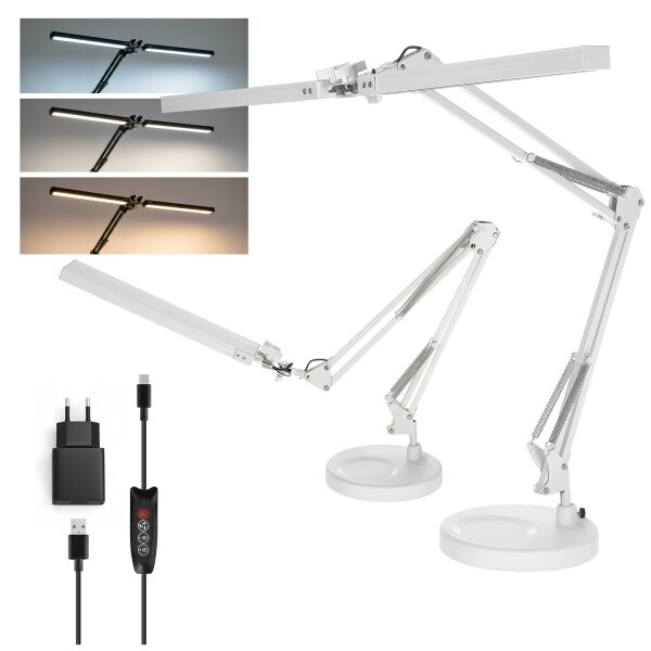 Brilagi - LED stmievateľná stolná lampa VARIO LED/15W/230V 3000-6000K biela