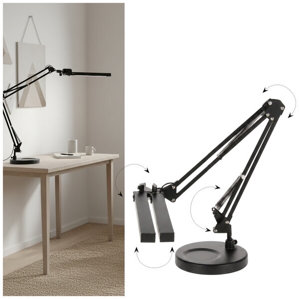 Brilagi - LED stmievateľná stolová lampa VARIO LED/15W/230V 3000-6000K čierna