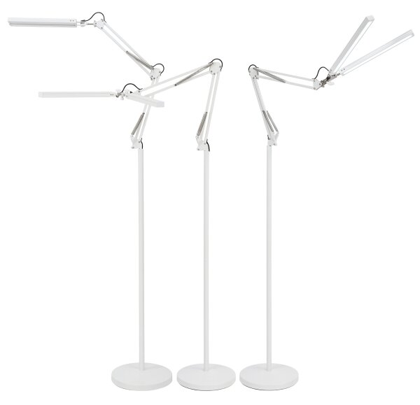 Brilagi - stmievateľná flexibilná stojaca lampa VARIO LED/14W/230V 157 cm biela