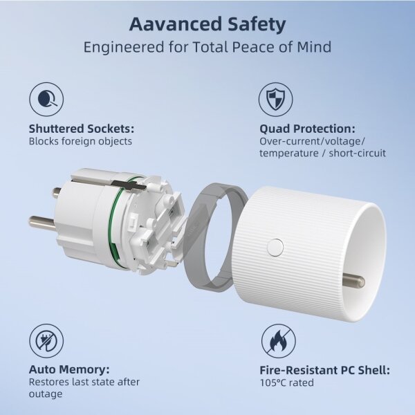 Immax NEO 07812L - Inteligentná zásuvka E 3500W Wi-Fi