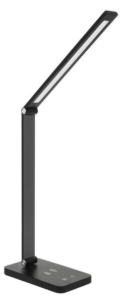 Brilagi - LED stmievateľná dotyková stolová lampa s bezdrôtovým QI nabíjaním LED/7W/5V 3000/4000/6000K čierna