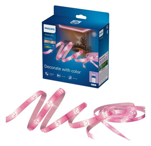 Philips -LED RGB stmievateľný pás SMART STRIP 15m LED/20W/230V 2200-6500K Wi-Fi