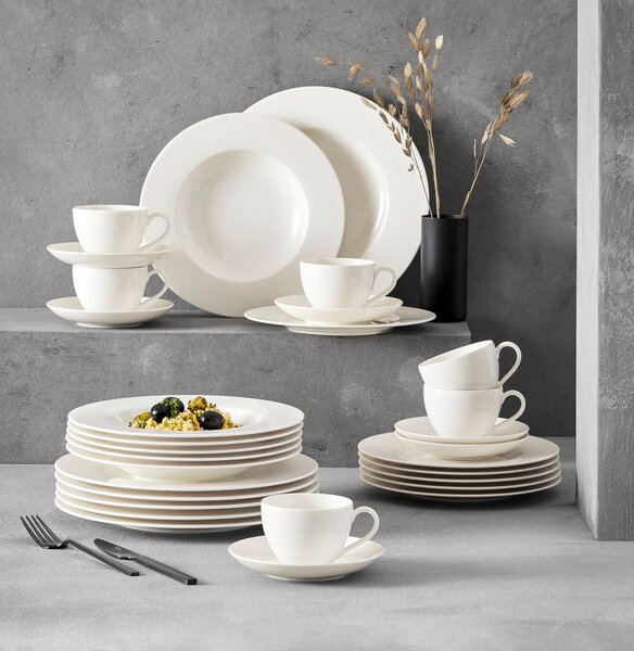 KOMBINOVANÝ SERVIS Basic White 30-dielne Villeroy & Boch - Jedálenské sety