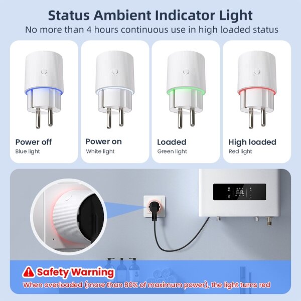 Immax NEO 07812L - Inteligentná zásuvka E 3500W Wi-Fi