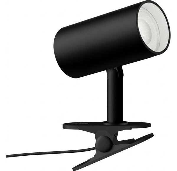 Immax 08291L - Lampa so svorkou PUNTO 1xGU10/9W/230V čierna