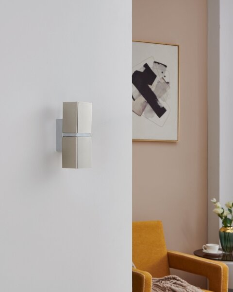 Eglo 96264 - LED nástenné svietidlo PASSA 2xGU10/2,8W/230V hranaté