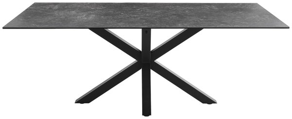 JEDÁLENSKÝ STÔL, čierna, tmavosivá, 200/100/75 cm P & B - Stoly, Online Only