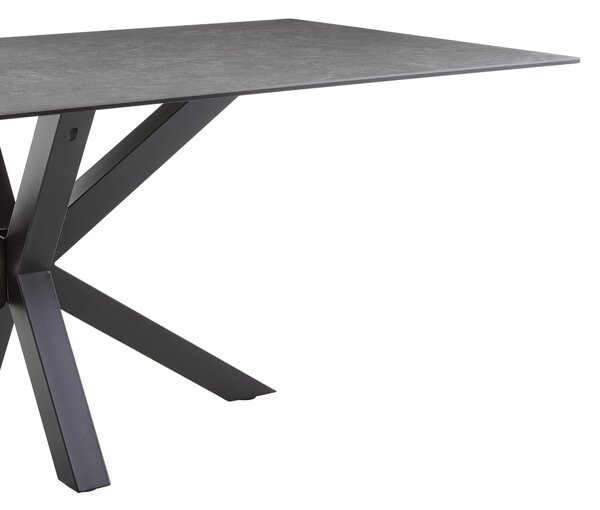 JEDÁLENSKÝ STÔL, čierna, tmavosivá, 200/100/75 cm P & B - Stoly, Online Only