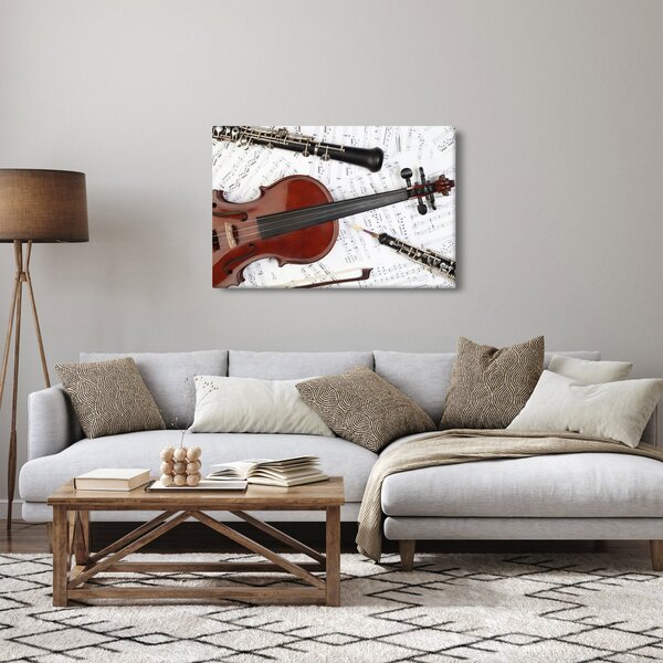 Obraz - Hudobné nástroje (90x60 cm)