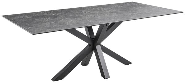 JEDÁLENSKÝ STÔL, čierna, tmavosivá, 200/100/75 cm P & B - Stoly, Online Only