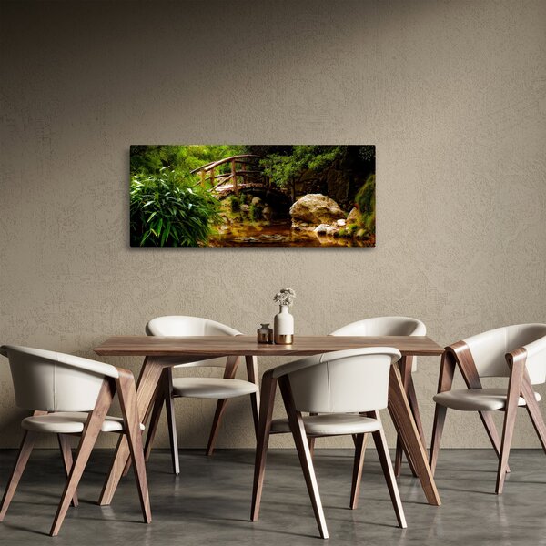 Obraz - Most cez riečku (120x50 cm)