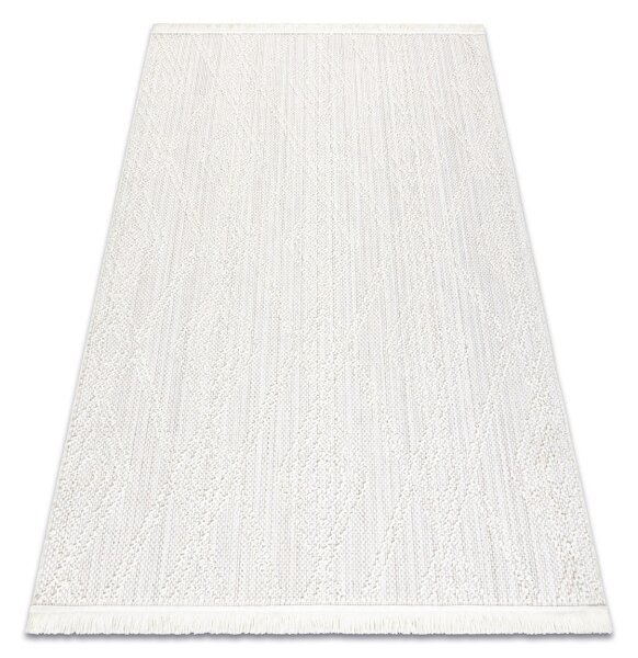 Koberec NANO EN14A Romby biely