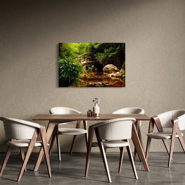 Obraz - Most cez riečku (90x60 cm)