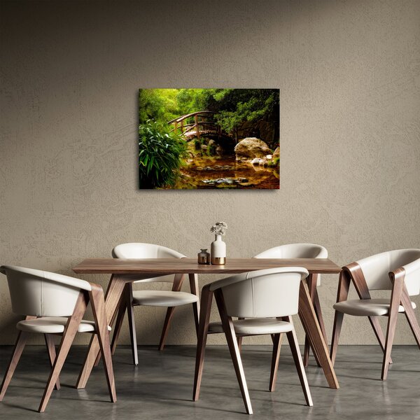 Obraz - Most cez riečku (70x50 cm)