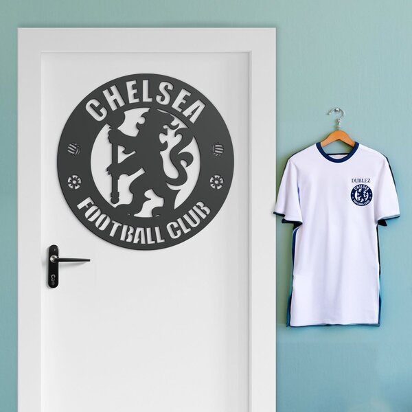 DUBLEZ | Drevené logo na stenu - Chelsea FC