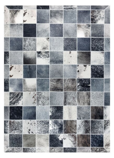 Koberec PATCHWORK 21716 sivý - imitácia kože krava