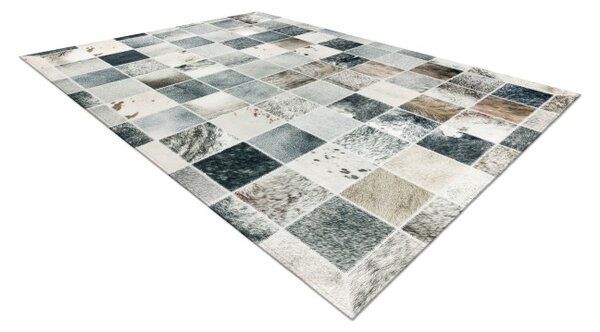 Koberec PATCHWORK 21716 béžový - imitácia kože krava