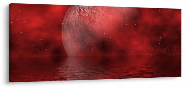 Obraz - Mesiac na hladine (120x50 cm)