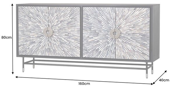 Dizajnová komoda Santuzza 160 cm viacfarebná