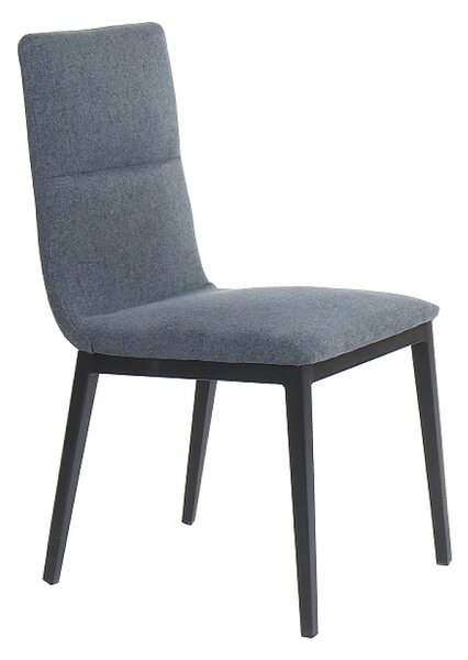 KONDELA Jedálenská stolička, sivá/čierna, ASLAN