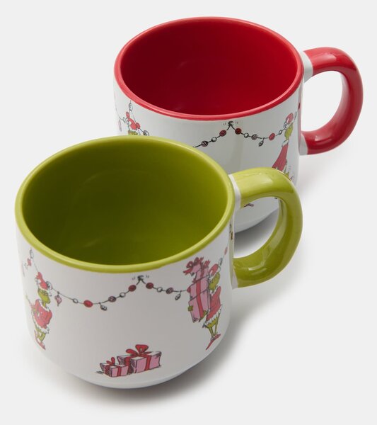 Sinsay - Súprava hrnčekov s vianočným motívom 2 pack Grinch - viacfarebná