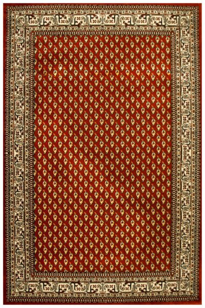 Koberec Afgan 3642B ornamentový červený / krémový