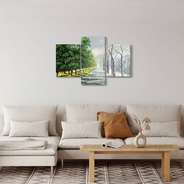 Obraz - Zima versus leto (90x60 cm)