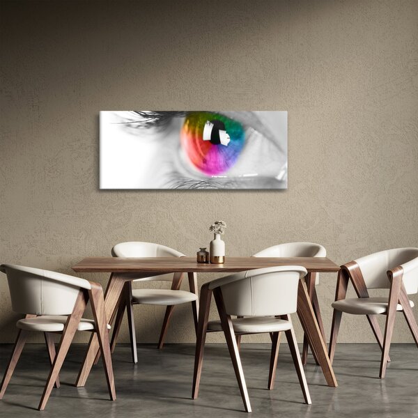 Obraz - Očná dúhovka (120x50 cm)