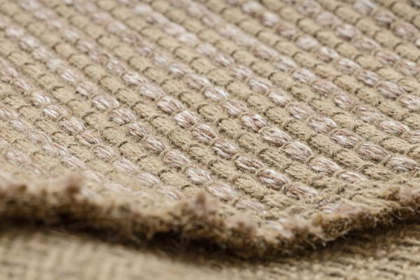 Koberec JUTE 3652 so strapcami, tmavobéžový