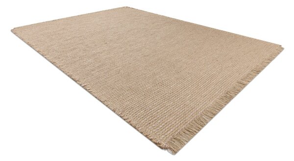 Koberec JUTE 3652 so strapcami, tmavobéžový